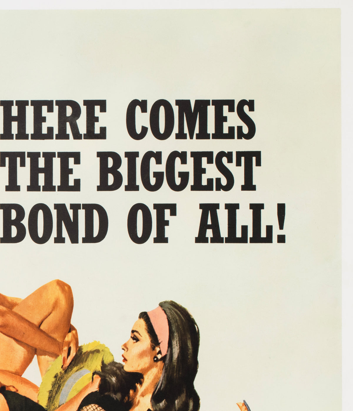 Thunderball 1965 UK Quad Film Poster Robert McGinnis - detail