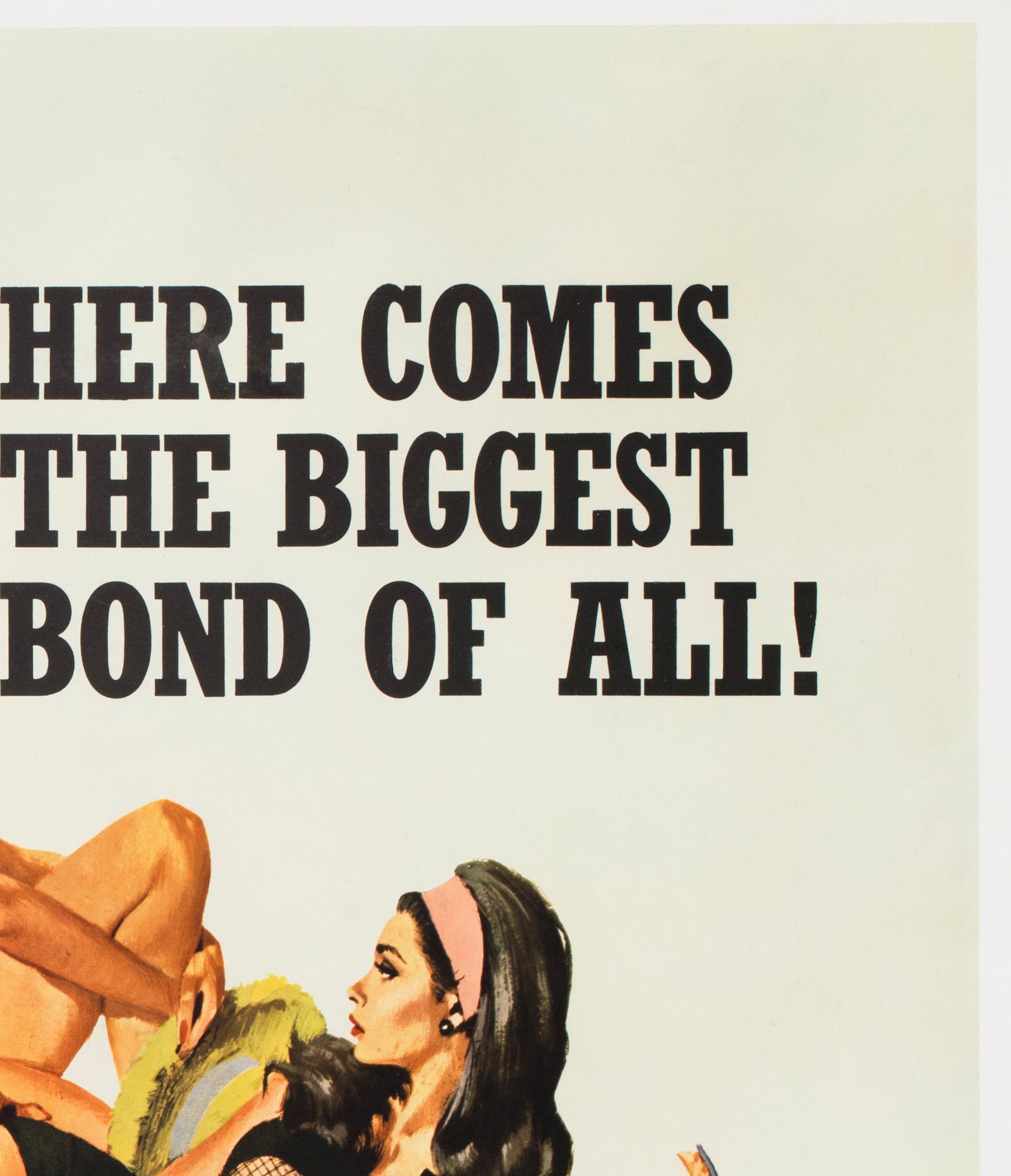 Thunderball 1965 UK Quad Film Poster Robert McGinnis - detail