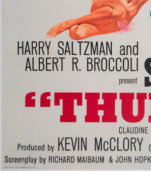 Thunderball 1965 UK Quad Film Movie Poster, Robert McGinnis - detail