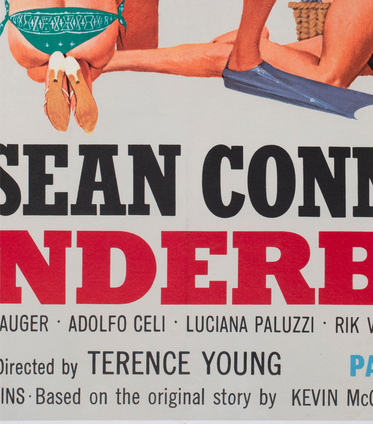Thunderball 1965 UK Quad Film Movie Poster, Robert McGinnis - detail