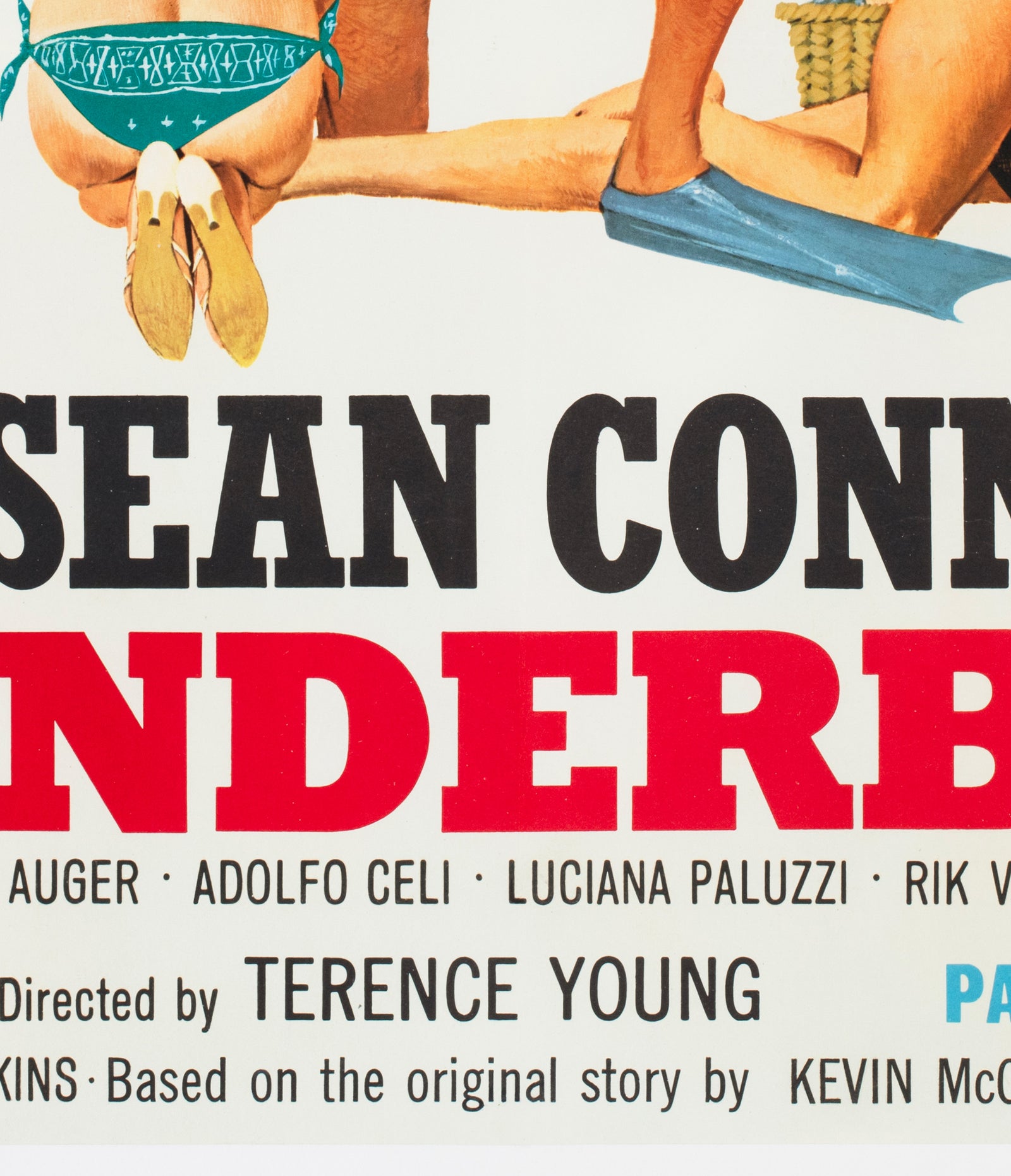 Thunderball 1965 UK Quad Film Poster Robert McGinnis - detail