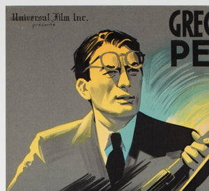 To Kill a Mockingbird 1963 French Moyenne Film Movie Poster, Boris Grinsson - detail