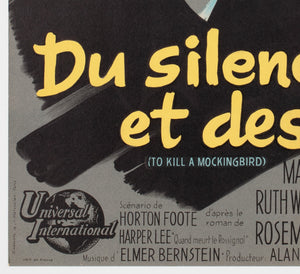 To Kill a Mockingbird 1963 French Moyenne Film Movie Poster, Boris Grinsson - detail