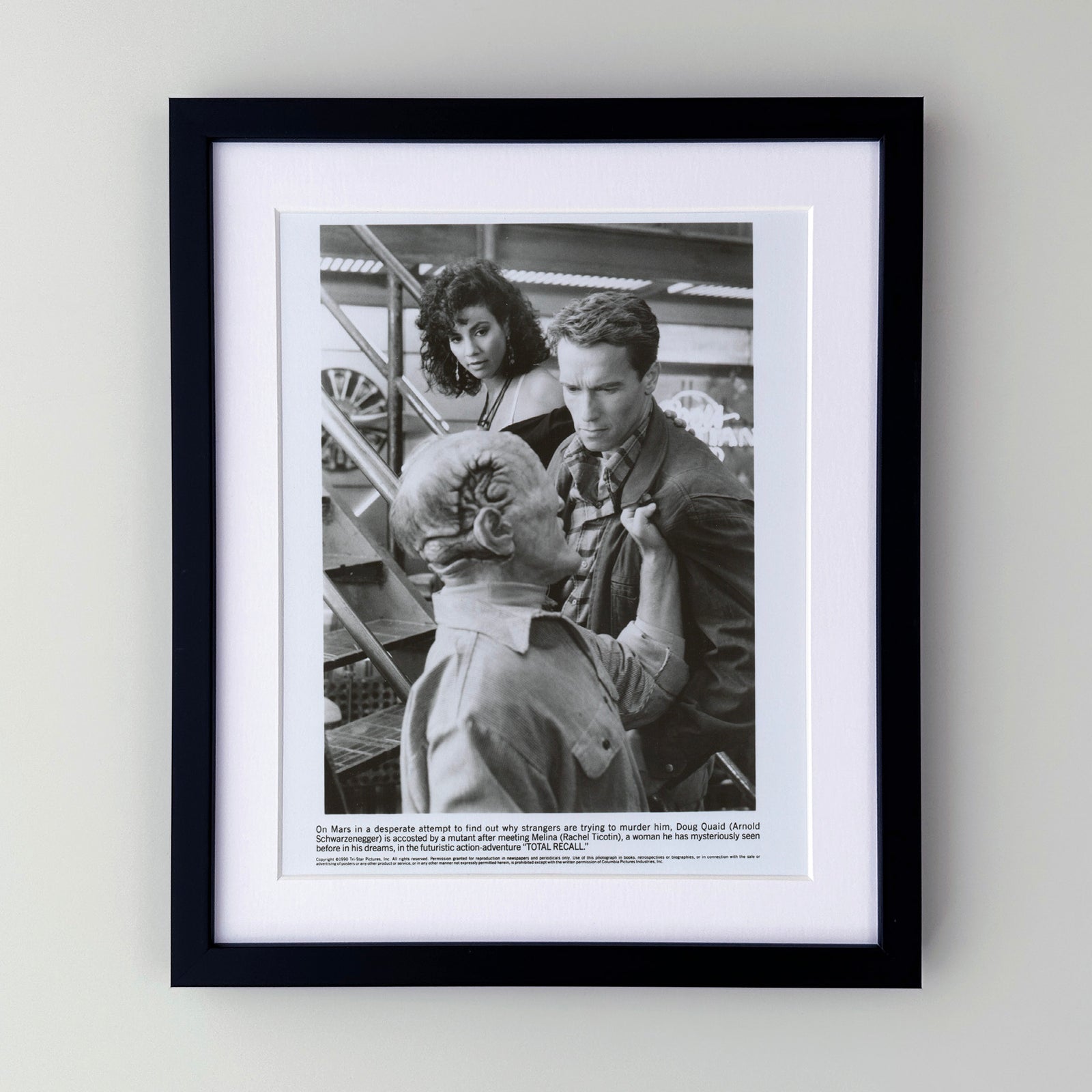 Total Recall 1990 Film Movie Press Publicity Still Framed