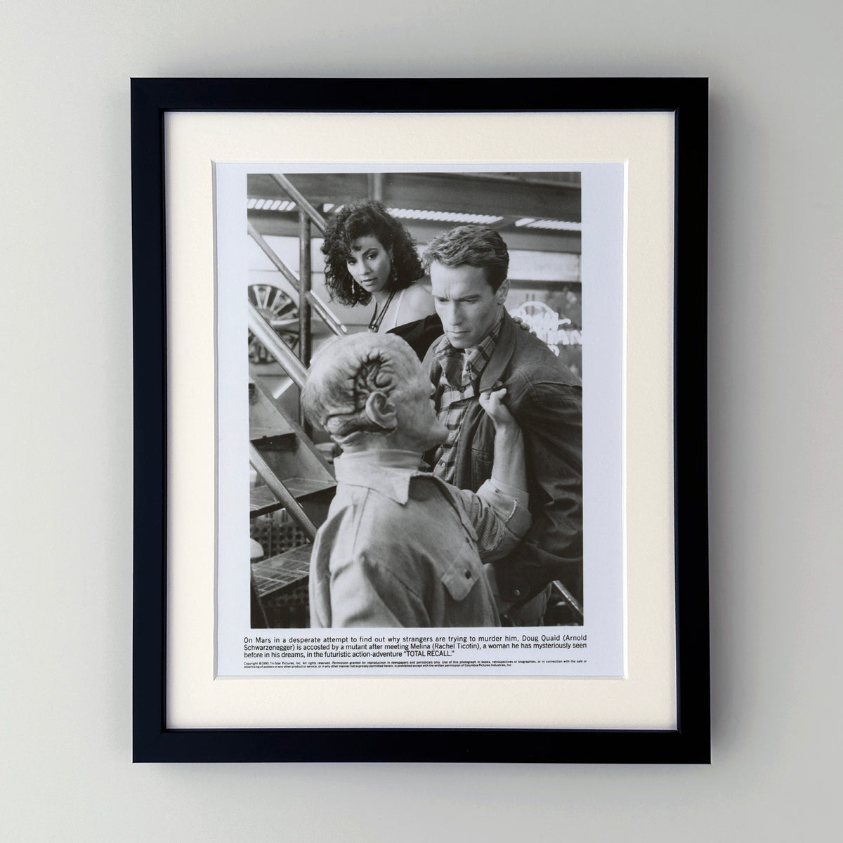Total Recall 1990 Film Movie Press Publicity Still Framed