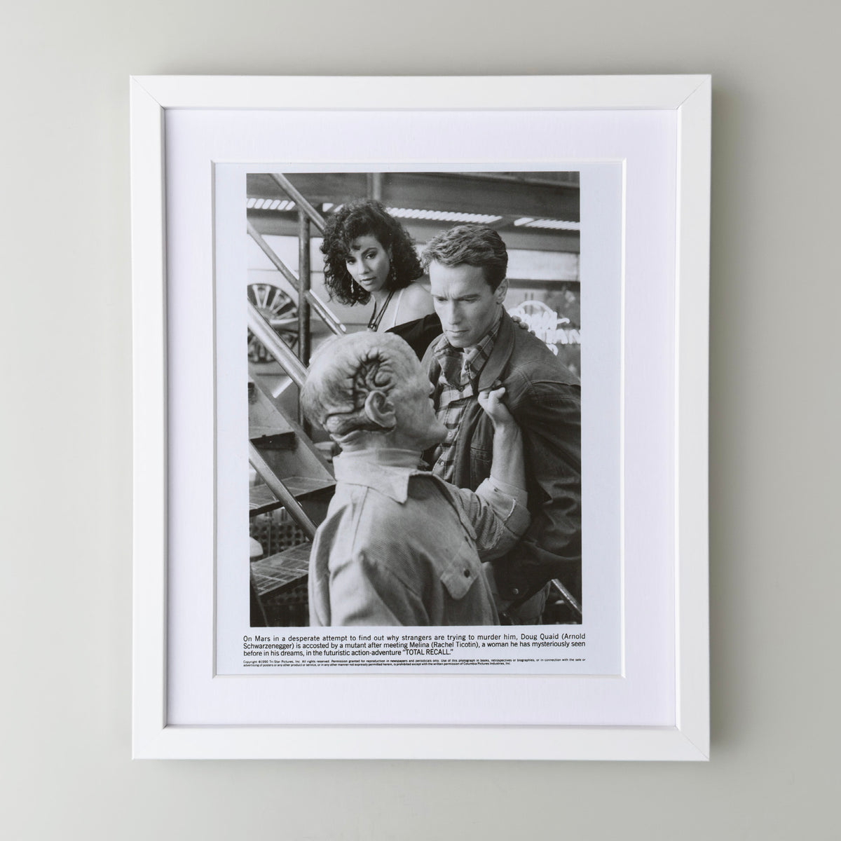 Total Recall 1990 Film Movie Press Publicity Still Framed