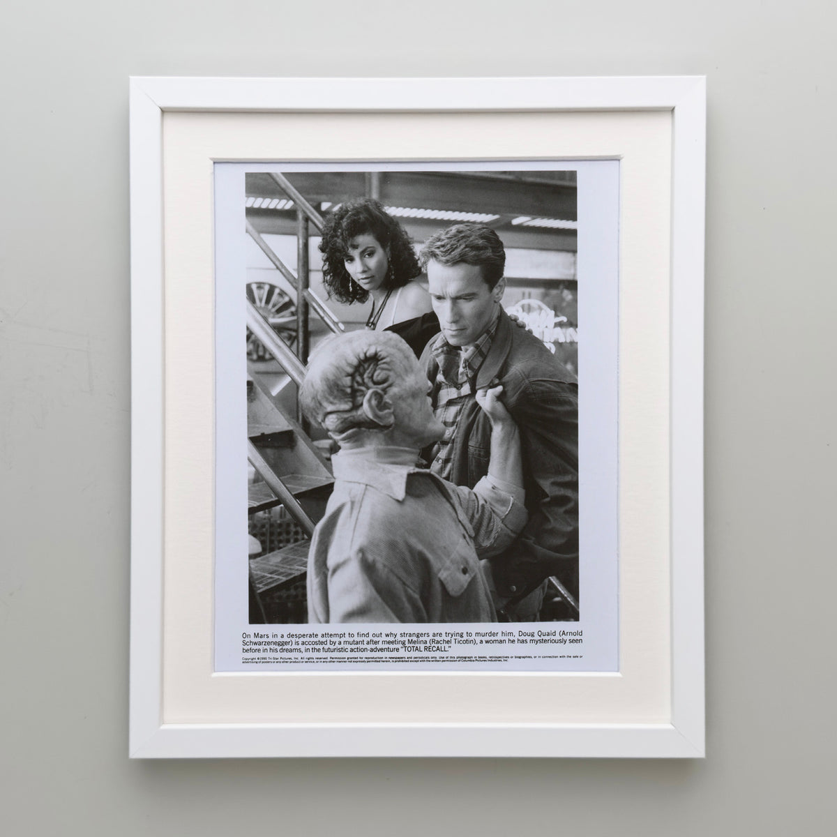 Total Recall 1990 Film Movie Press Publicity Still Framed