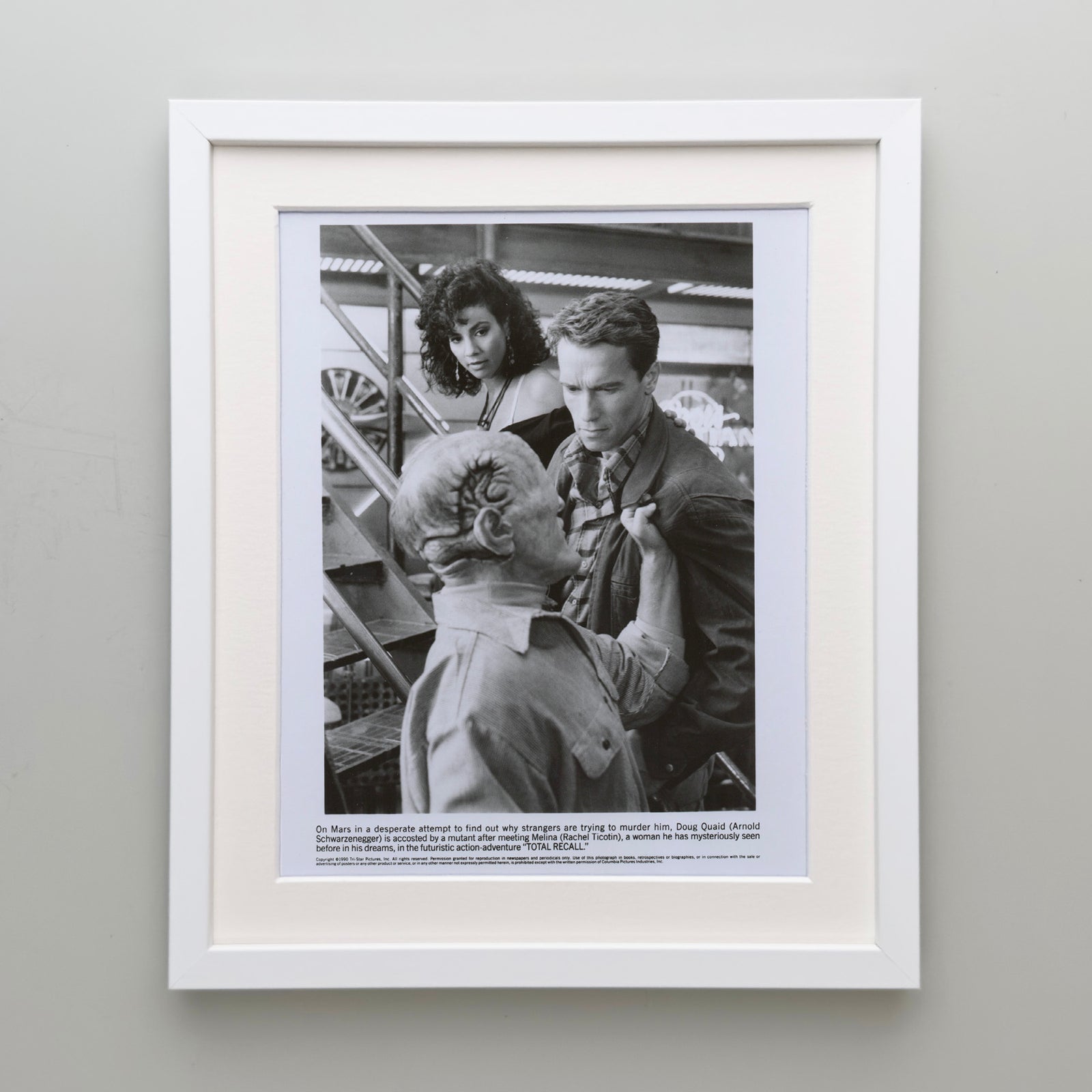 Total Recall 1990 Film Movie Press Publicity Still Framed