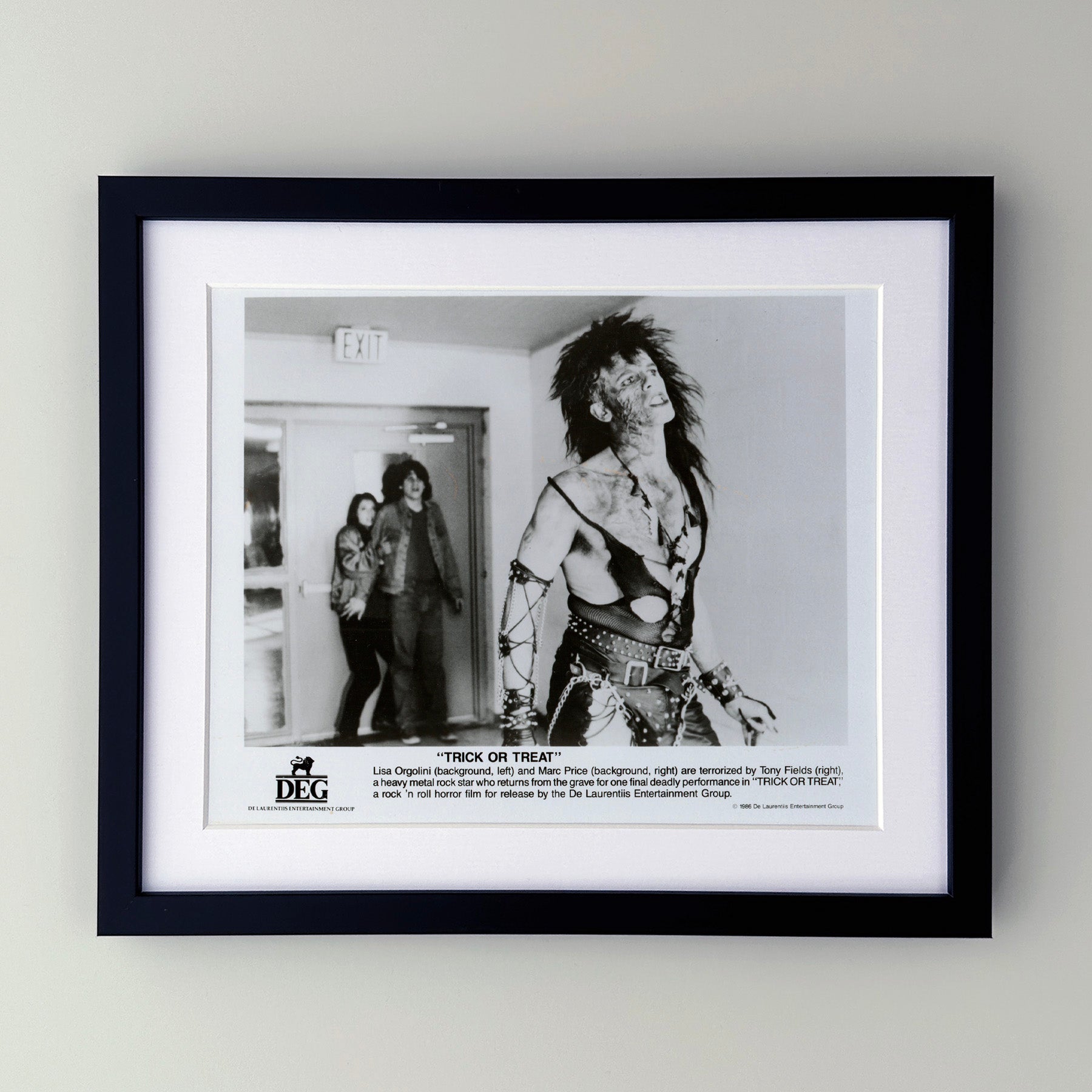 Trick or Treat 1986 Film Movie Press Publicity Still Framed