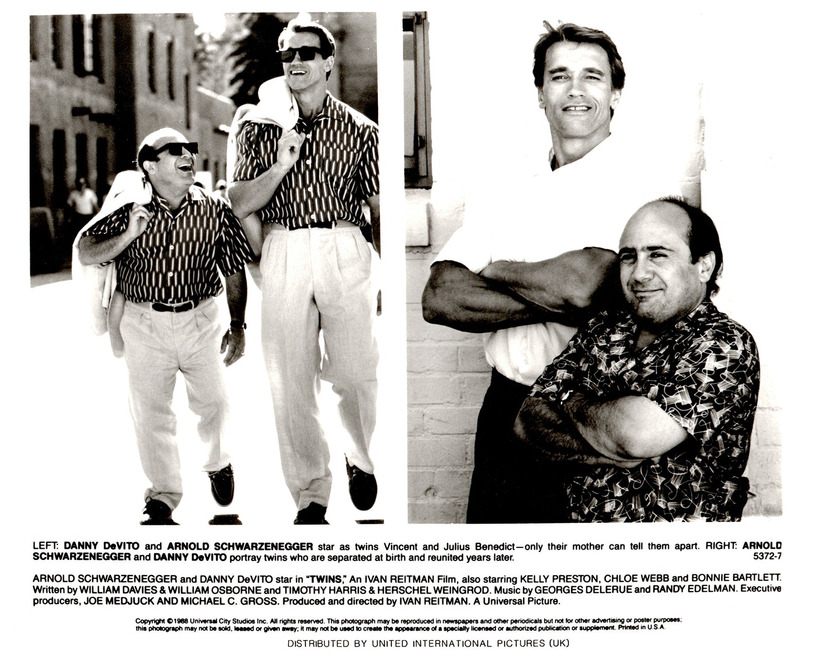 Twins 1988 Film Movie Press Publicity Still Framed