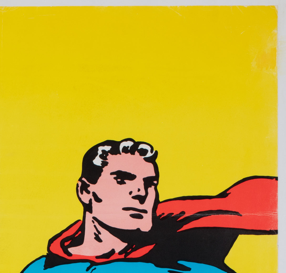 USSR CCCP USA Superman 1968 Poster for Opus International, Roman Cieslewicz - detail