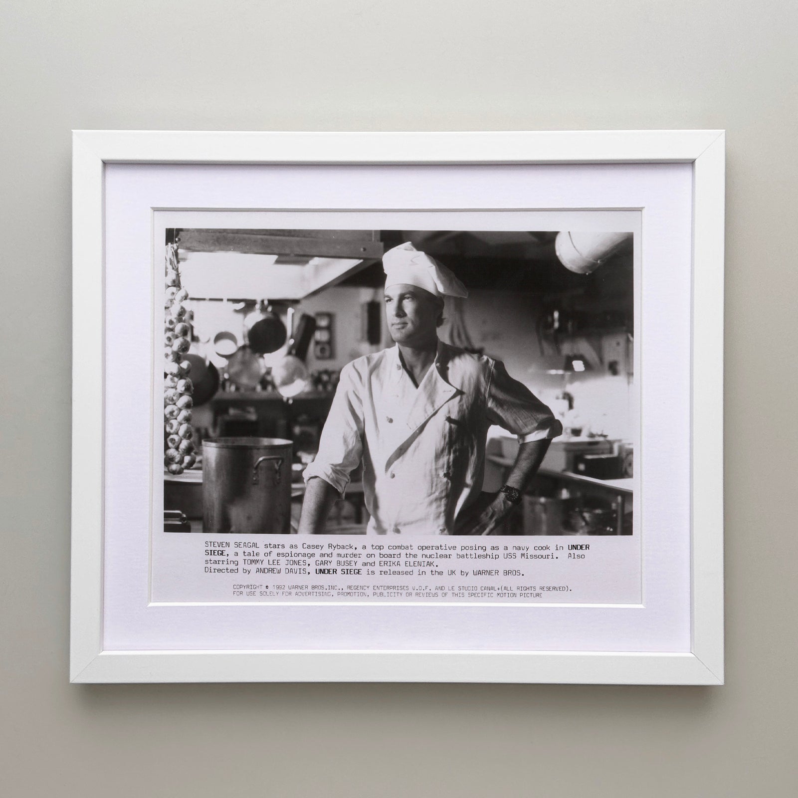 Under Siege 1992 Film Movie Press Publicity Still Framed