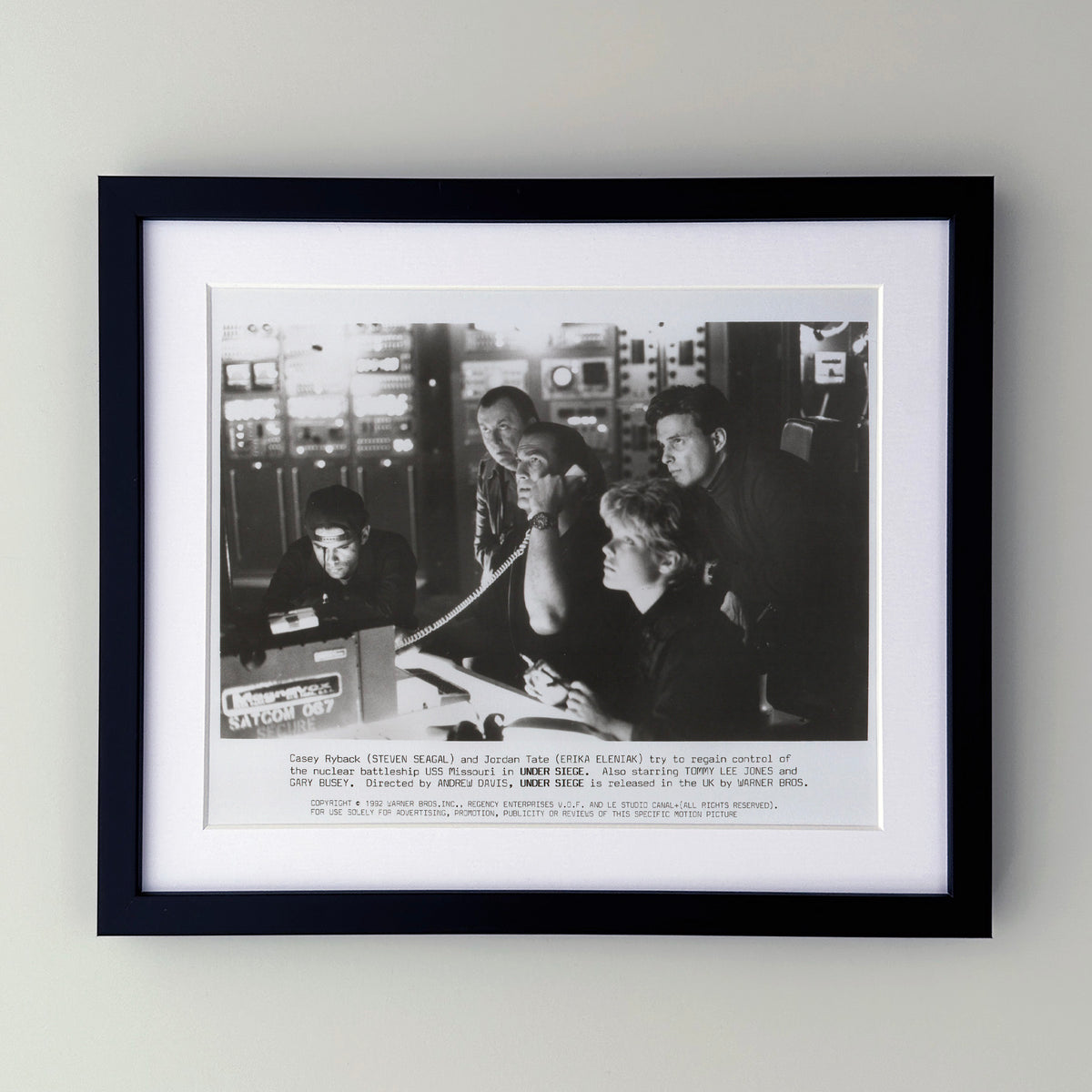 Under Siege 1992 Film Movie Press Publicity Still Framed
