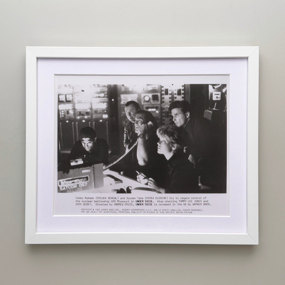 Under Siege 1992 Film Movie Press Publicity Still Framed