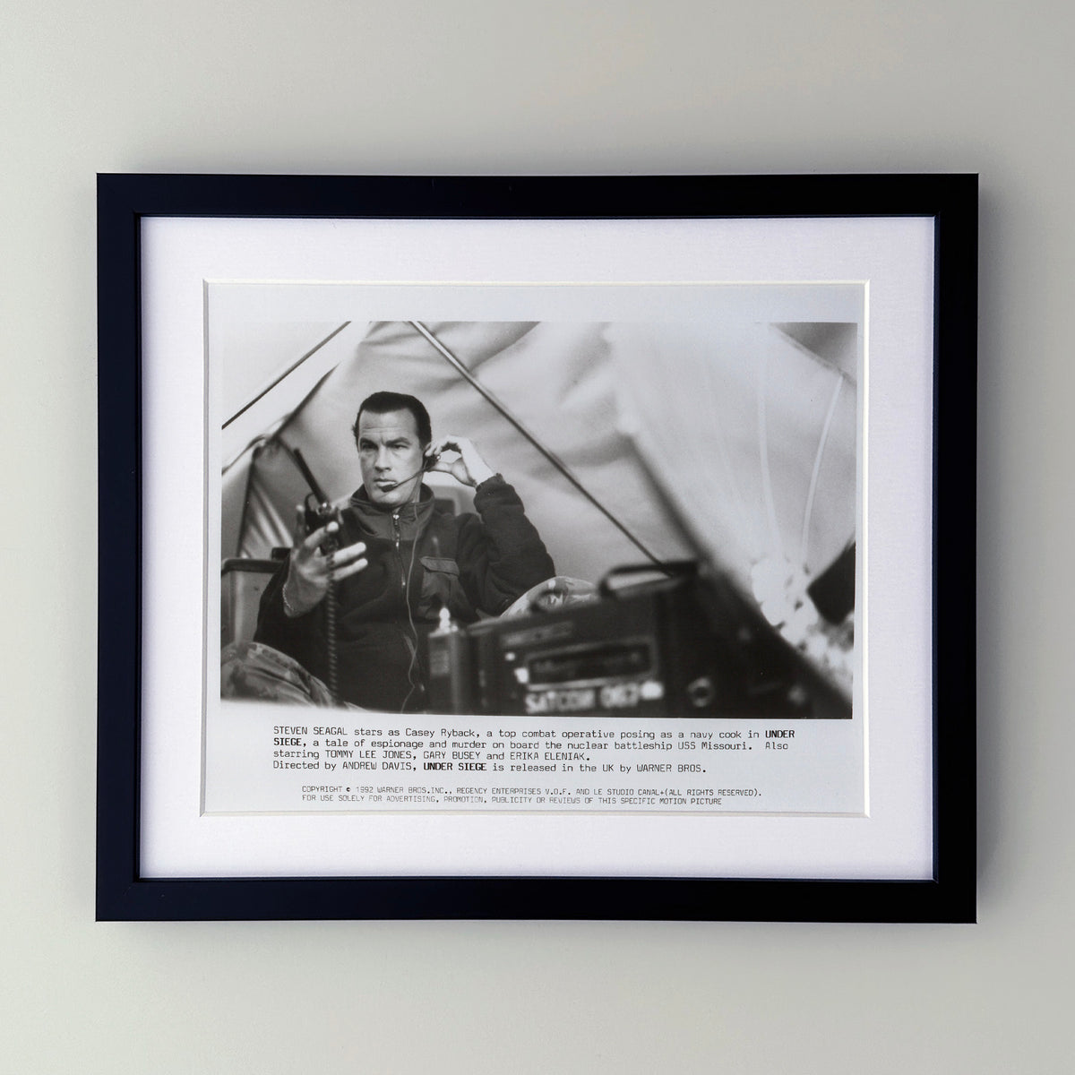 Under Siege 1992 Film Movie Press Publicity Still Framed