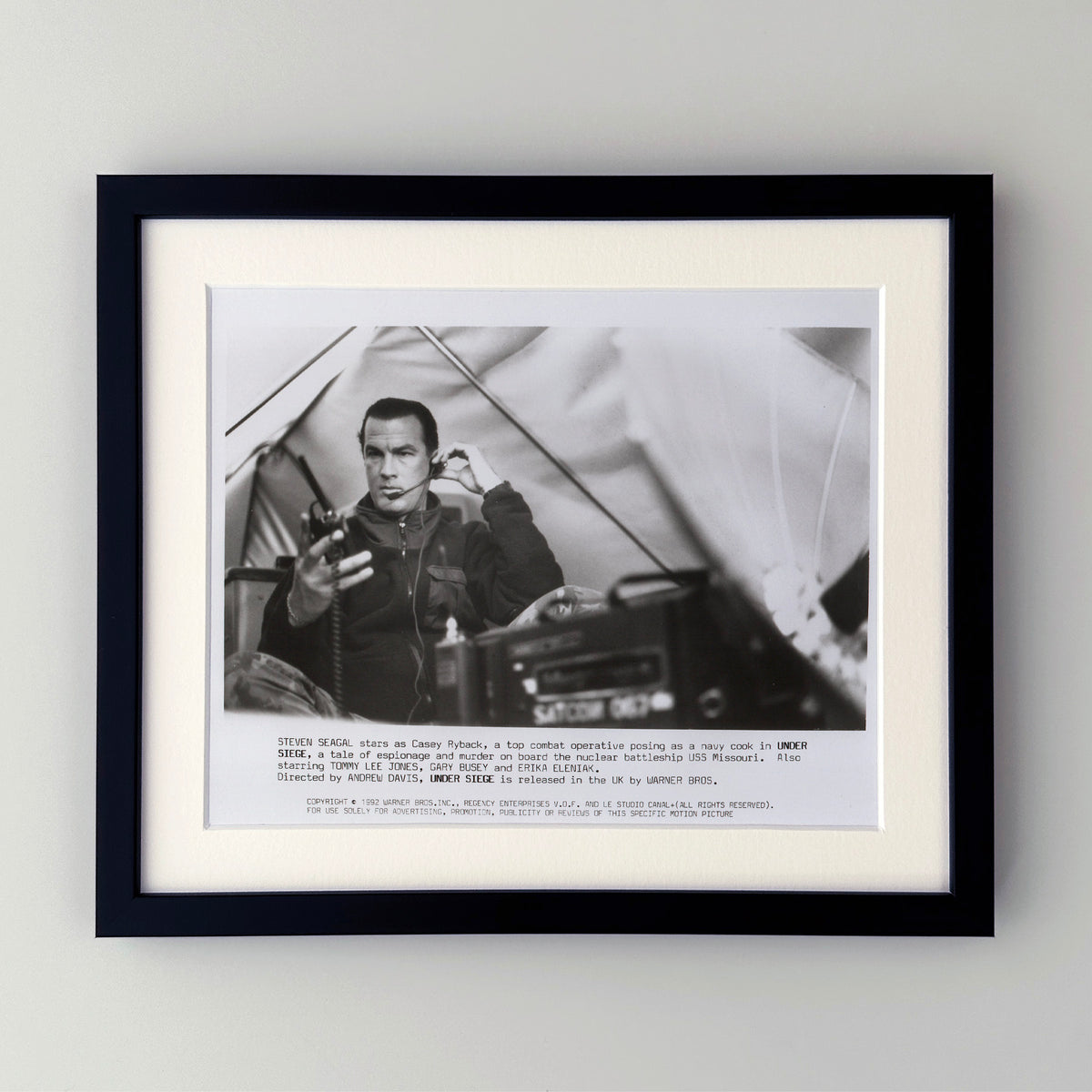 Under Siege 1992 Film Movie Press Publicity Still Framed