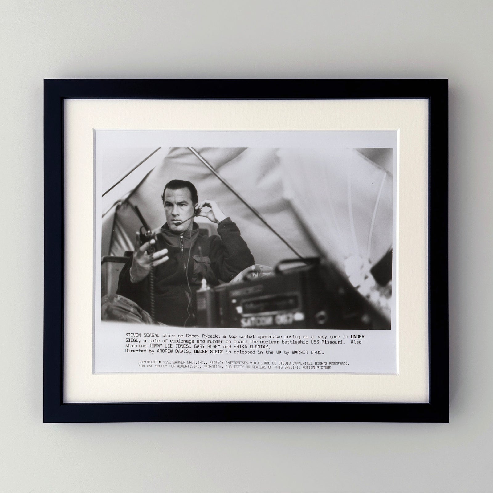 Under Siege 1992 Film Movie Press Publicity Still Framed