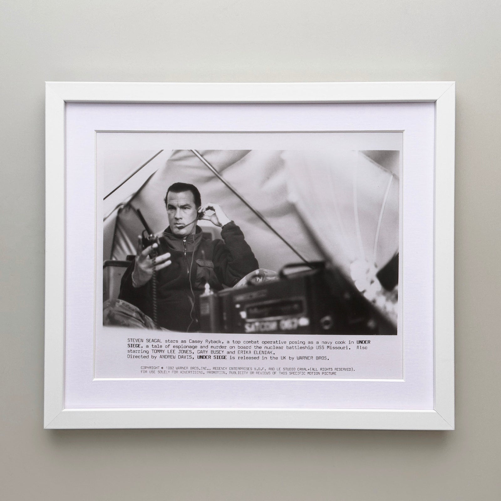 Under Siege 1992 Film Movie Press Publicity Still Framed