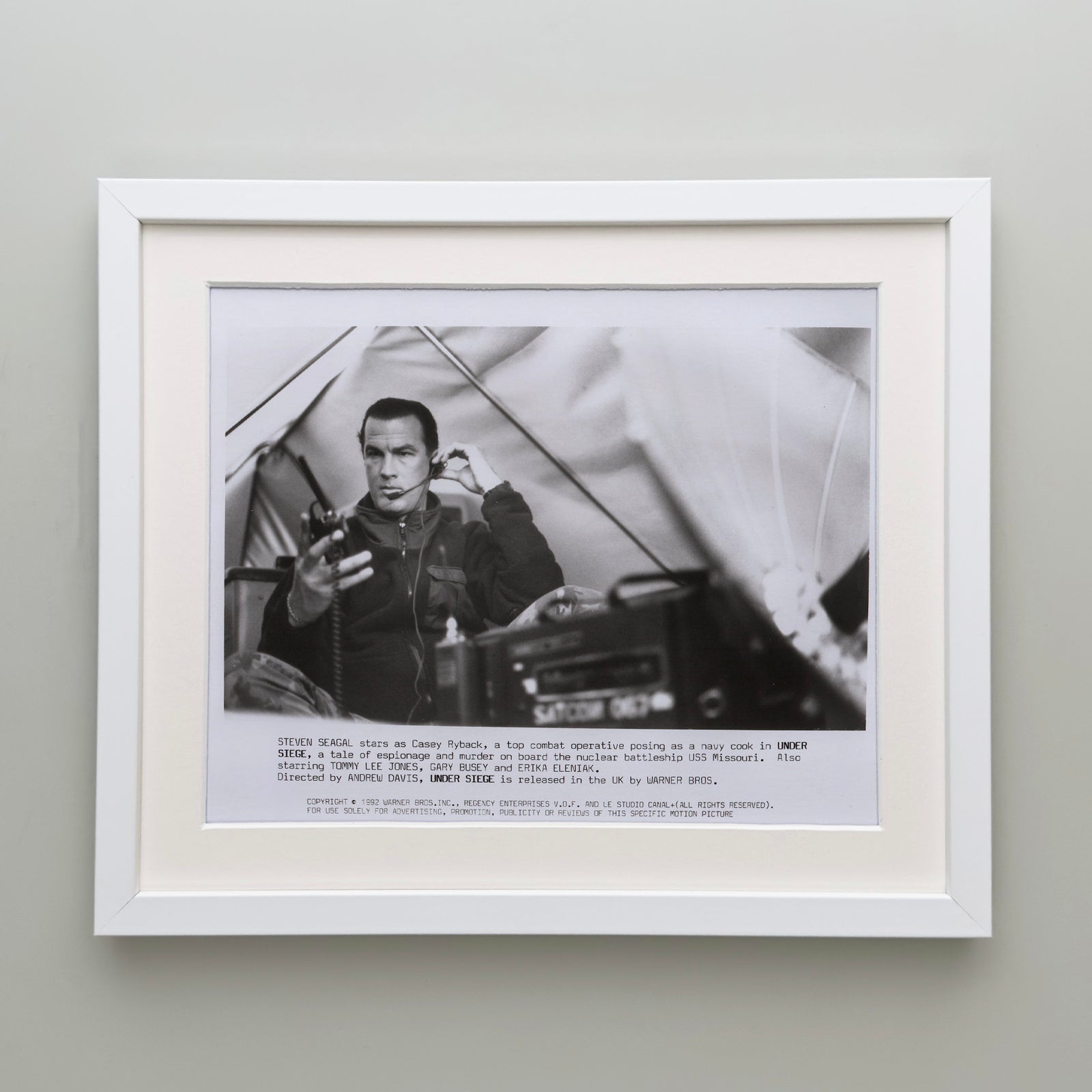 Under Siege 1992 Film Movie Press Publicity Still Framed