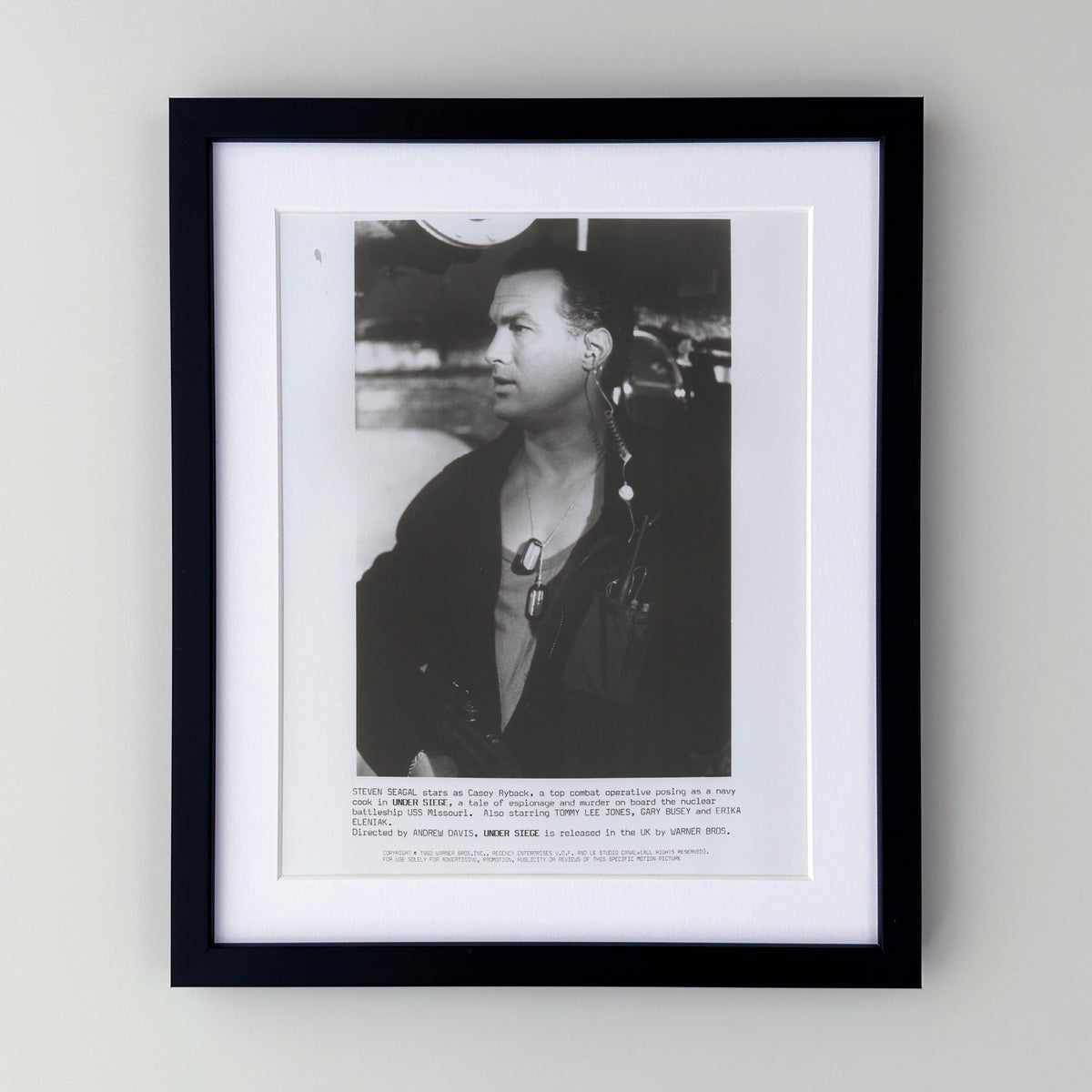 Under Siege 1992 Film Movie Press Publicity Still Framed