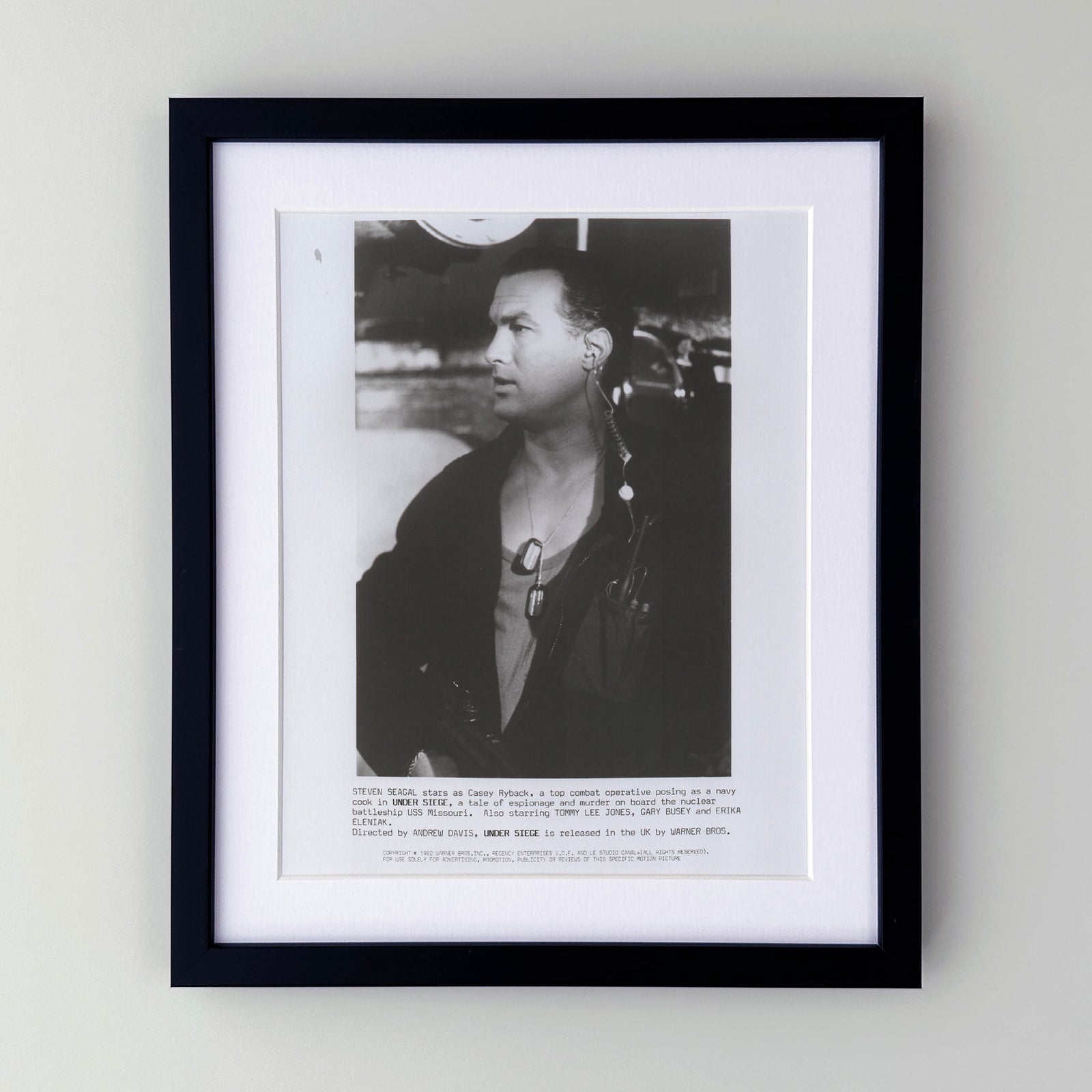 Under Siege 1992 Film Movie Press Publicity Still Framed