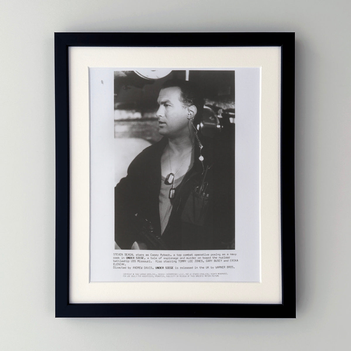 Under Siege 1992 Film Movie Press Publicity Still Framed