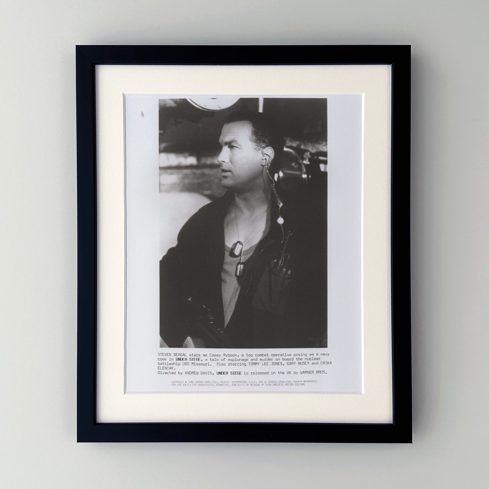 Under Siege 1992 Film Movie Press Publicity Still Framed