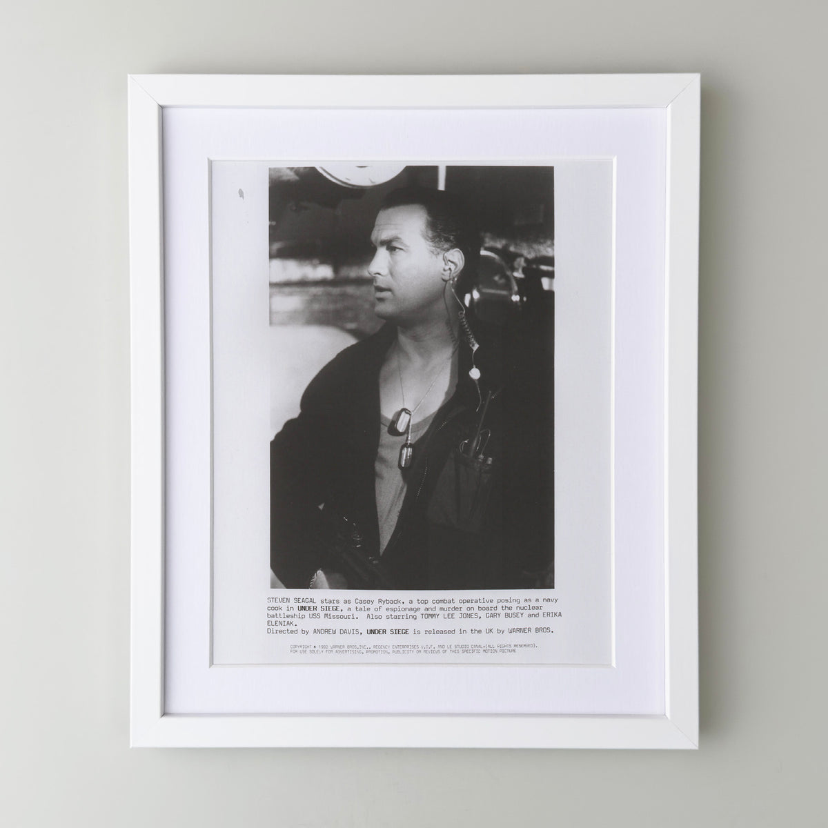 Under Siege 1992 Film Movie Press Publicity Still Framed