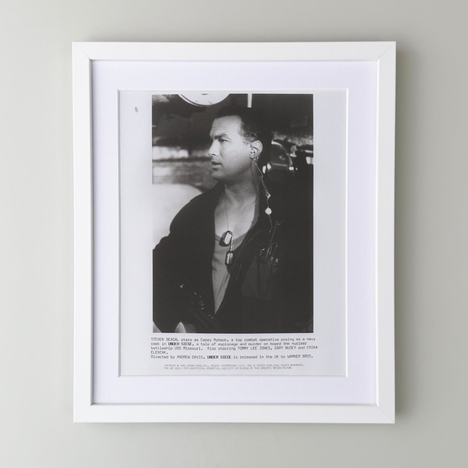 Under Siege 1992 Film Movie Press Publicity Still Framed