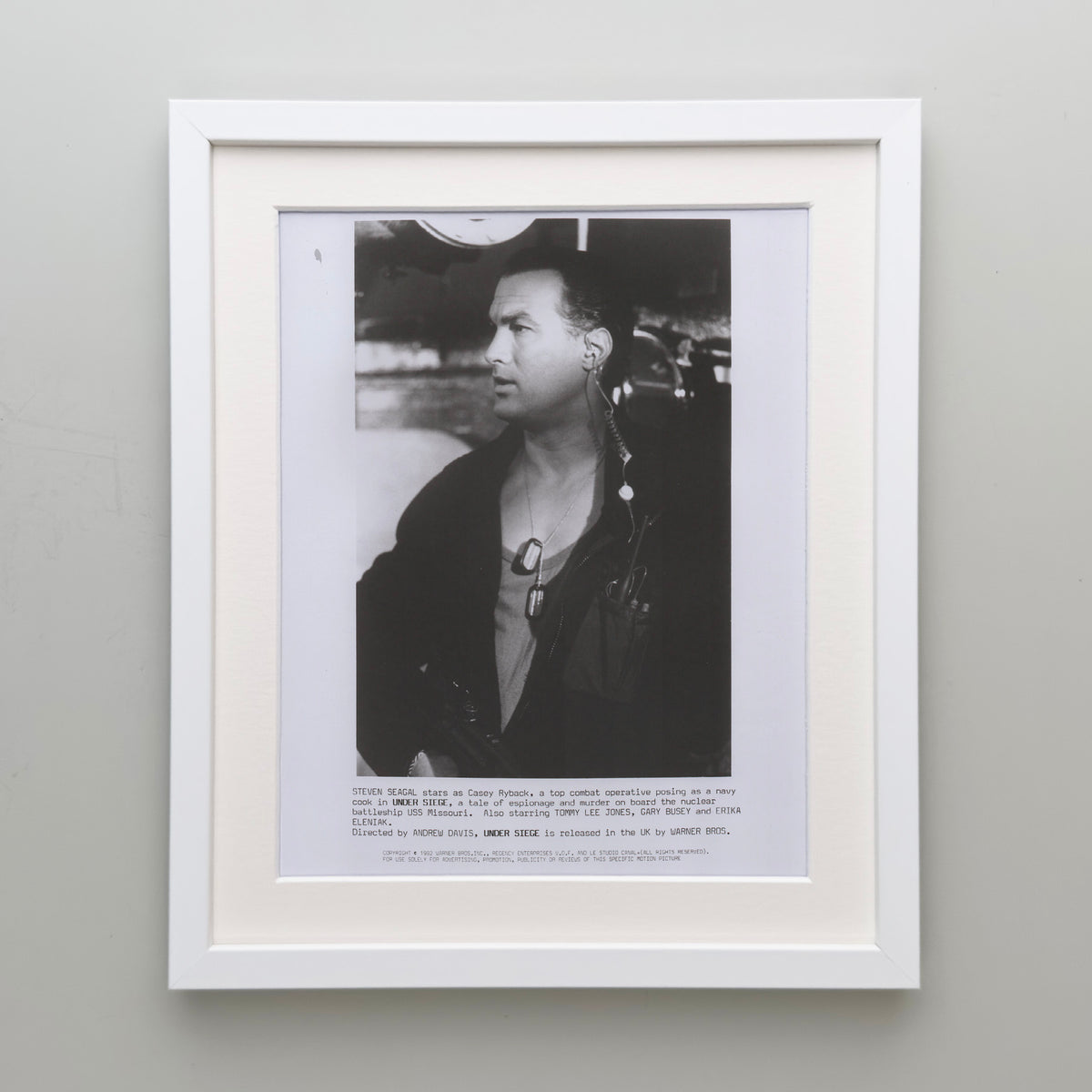 Under Siege 1992 Film Movie Press Publicity Still Framed