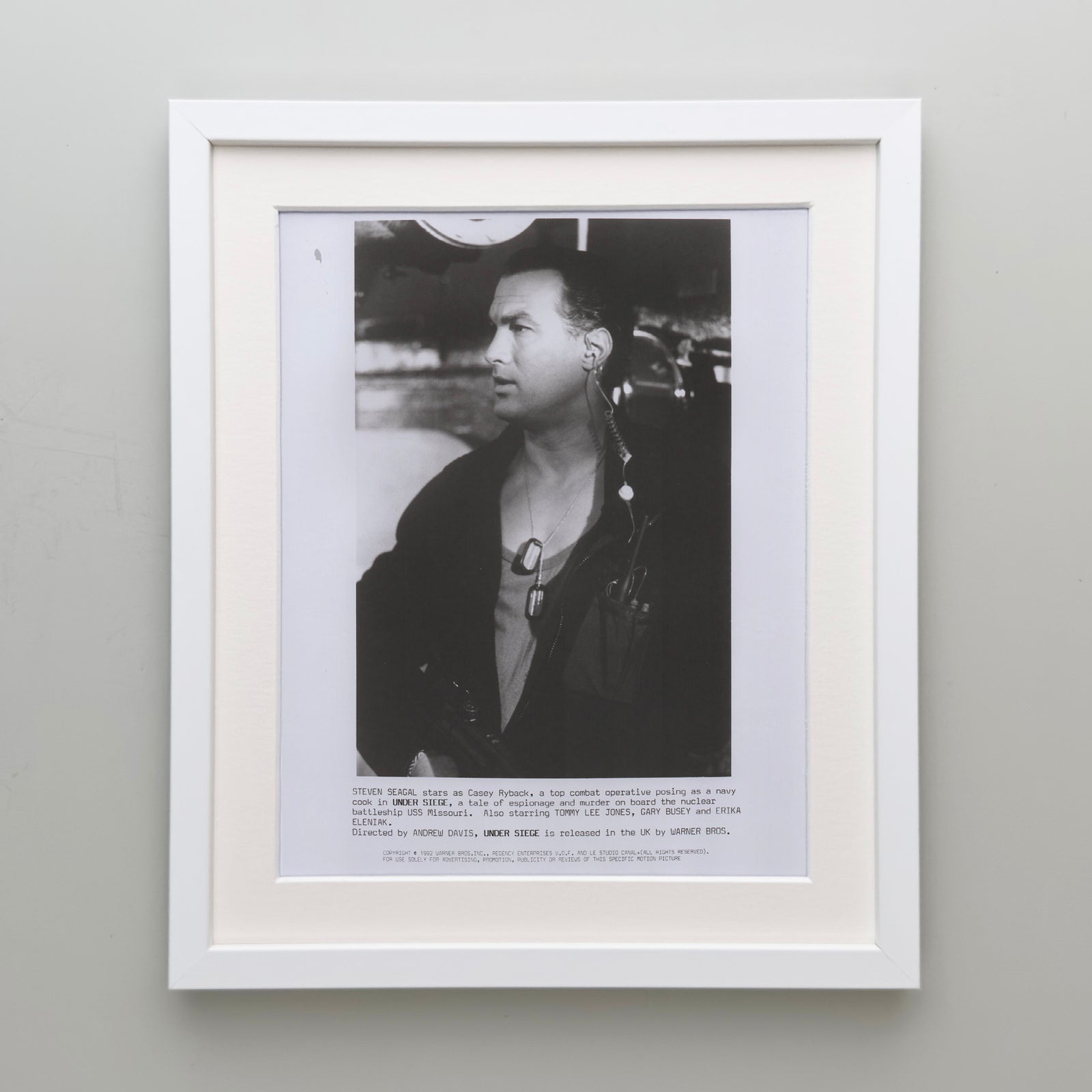 Under Siege 1992 Film Movie Press Publicity Still Framed