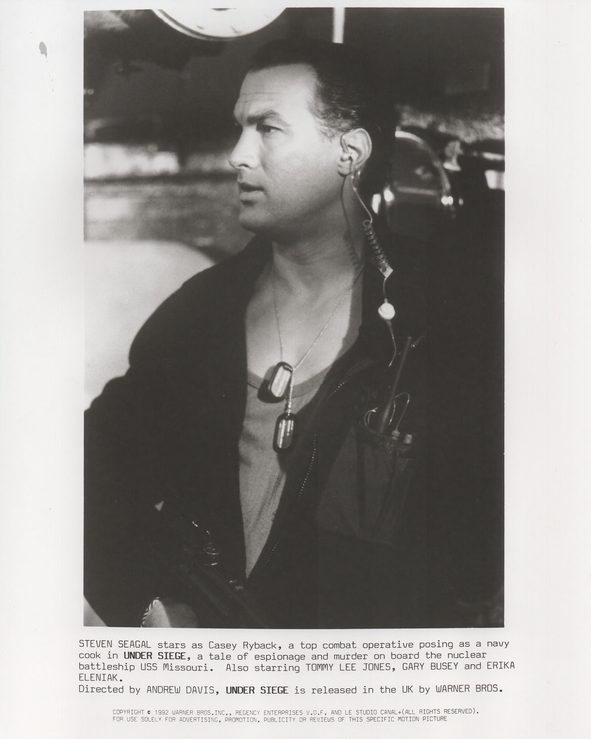 Under Siege 1992 Film Movie Press Publicity Still Framed