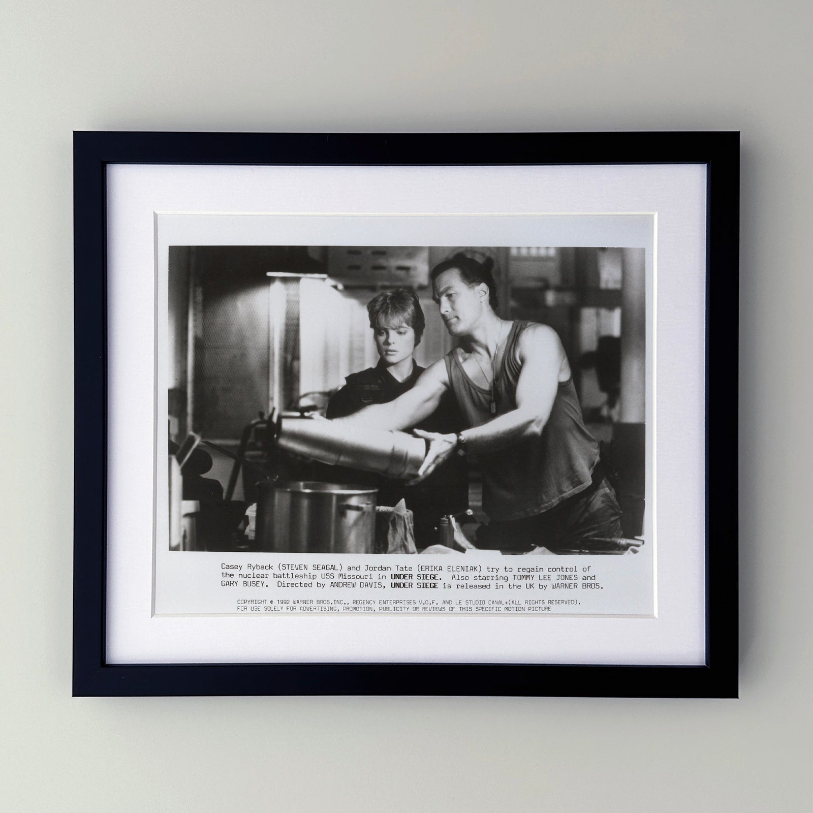 Under Siege 1992 Film Movie Press Publicity Still Framed