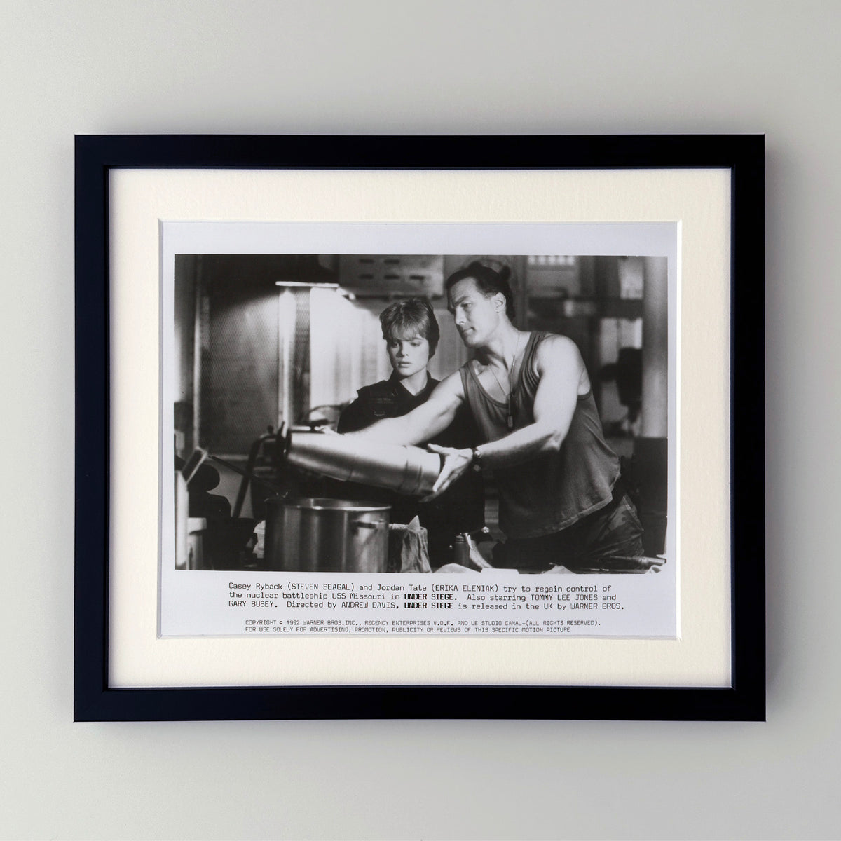 Under Siege 1992 Film Movie Press Publicity Still Framed