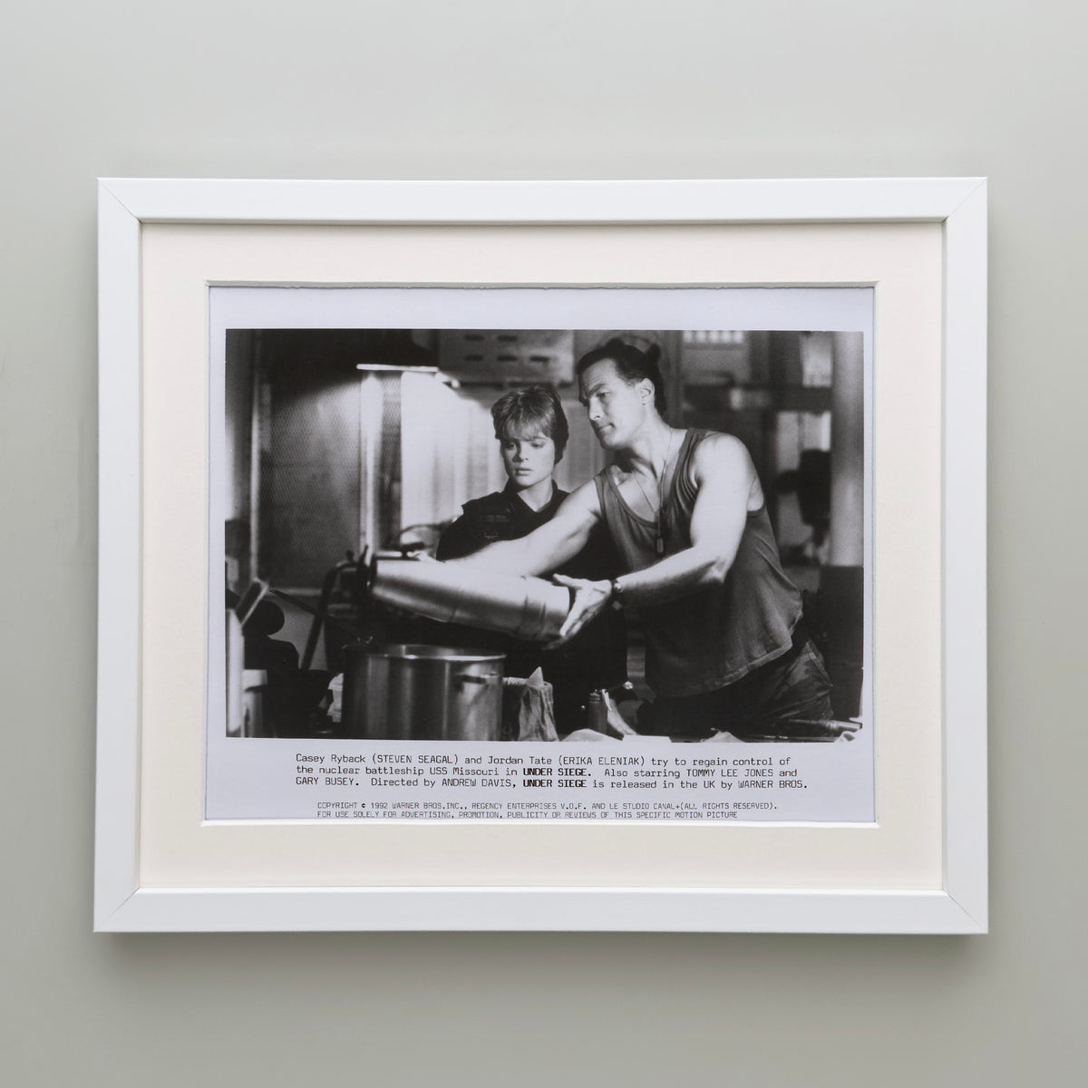 Under Siege 1992 Film Movie Press Publicity Still Framed