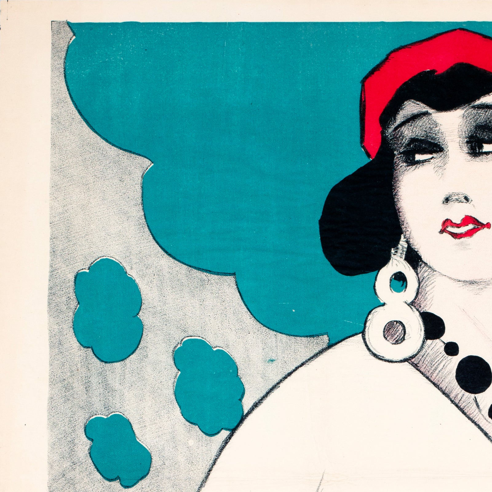 Under the Greenwood Tree 1918 Swedish Film Poster - detail