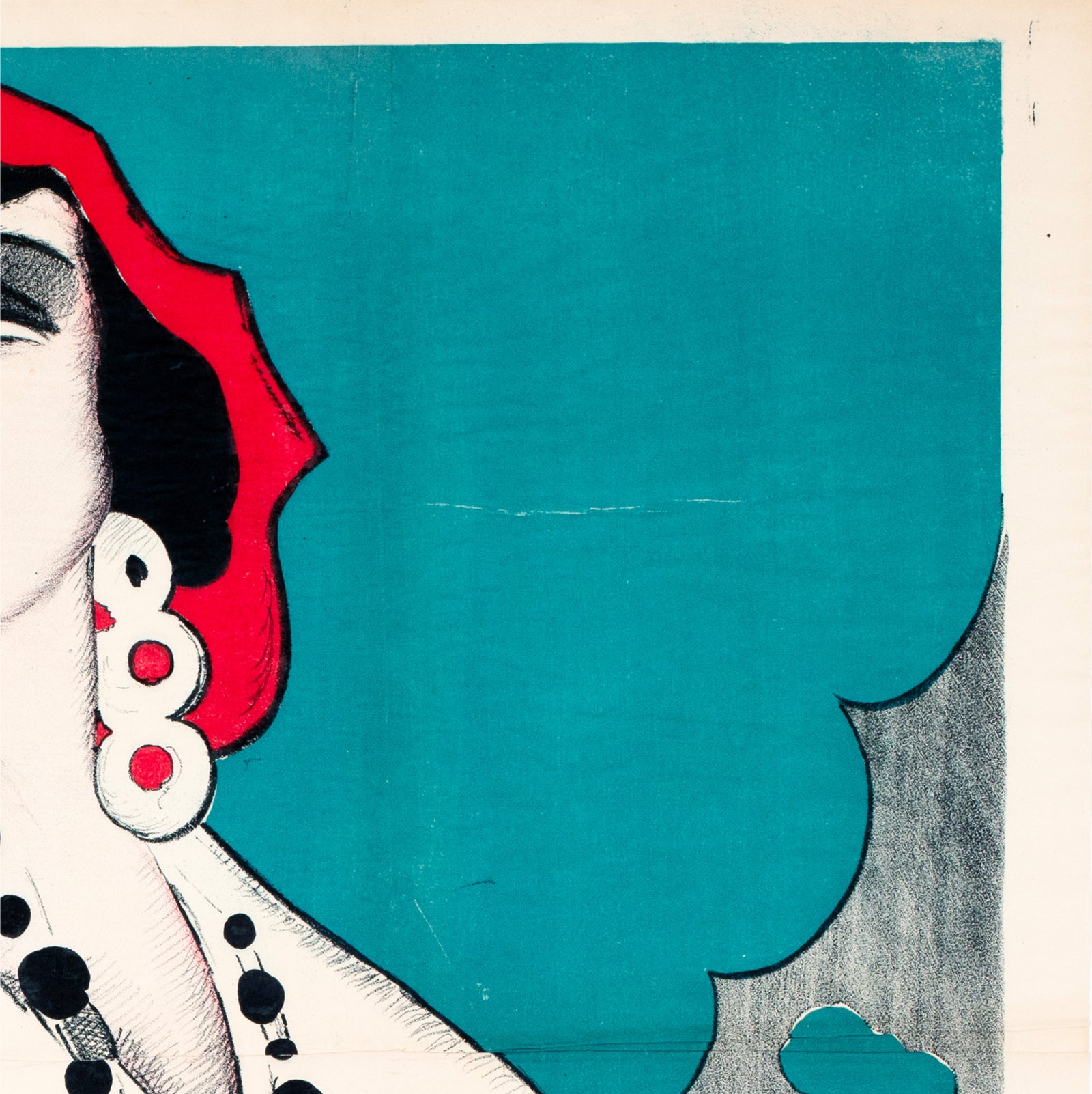Under the Greenwood Tree 1918 Swedish Film Poster - detail