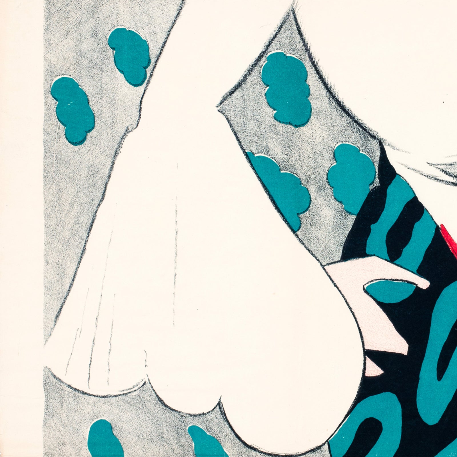 Under the Greenwood Tree 1918 Swedish Film Poster - detail