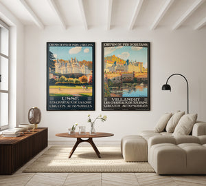 Usse Chateaux Loire c1928 French Travel Advertising Poster Constant Duval