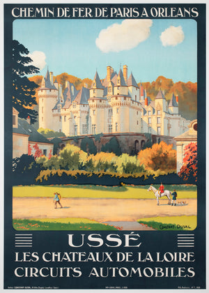 Usse Chateaux Loire c1928 French Travel Advertising Poster Constant Duval