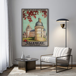 Valencay c1926 French Travel Advertising Poster Jean Charles Hallo