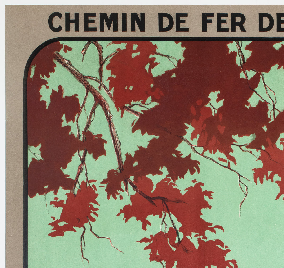 Valencay c1926 French Travel Advertising Poster Jean Charles Hallo - detail