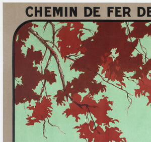 Valencay c1926 French Travel Advertising Poster Jean Charles Hallo - detail