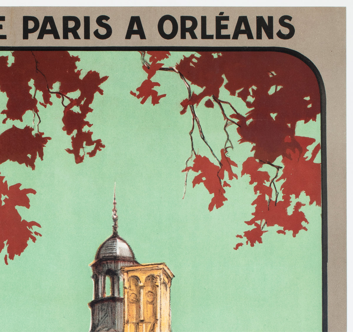Valencay c1926 French Travel Advertising Poster Jean Charles Hallo - detail