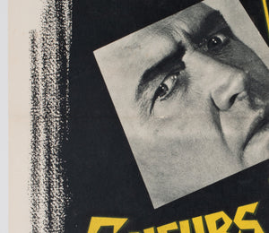 Vertigo 1958 French Moyenne Film Movie Poster, CJ - detail