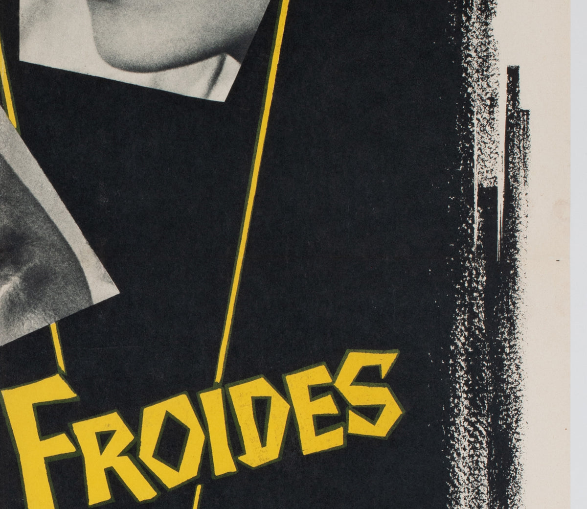 Vertigo 1958 French Moyenne Film Movie Poster, CJ - detail