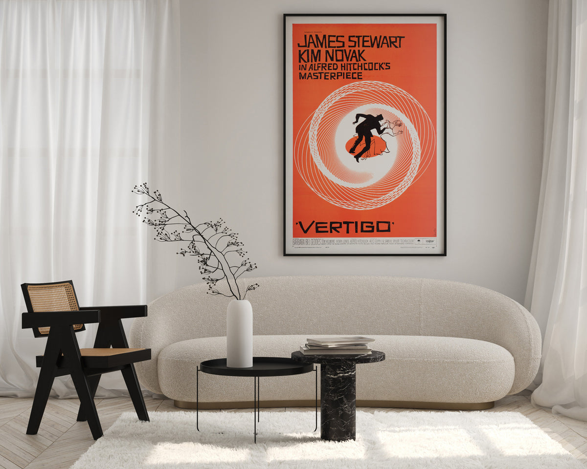 Vertigo 1958 US 1 Sheet Film Movie Poster, Saul Bass