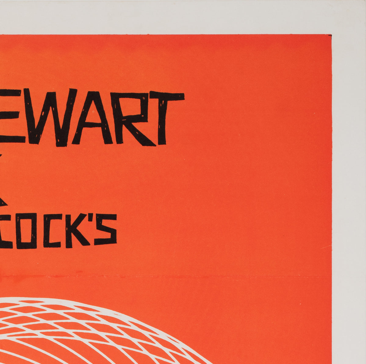 Vertigo 1958 US 1 Sheet Film Movie Poster, Saul Bass - detail