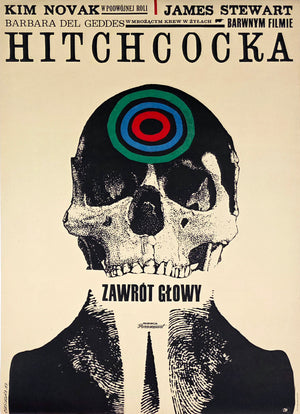 Vertigo 1963 Polish A1 Film Poster Roman Cieslewicz