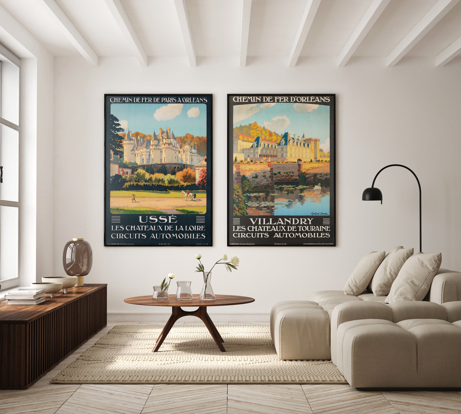 Villandry c1923 French Travel Advertising Poster Constant Duval